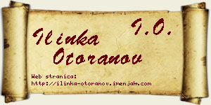 Ilinka Otoranov vizit kartica